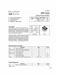 DataSheet IRF7425 pdf