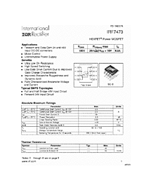 DataSheet IRF7473 pdf