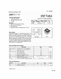 DataSheet IRF7484 pdf