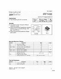 DataSheet IRF7488 pdf