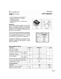 DataSheet IRF7809AV pdf