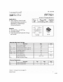DataSheet IRF7821 pdf