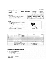 DataSheet IRFB11N50A pdf