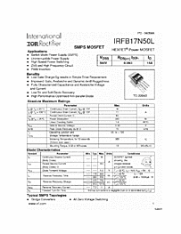 DataSheet IRFB17N50L pdf