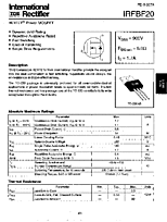 DataSheet IRFBF20 pdf