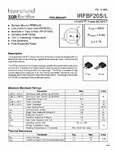 DataSheet IRFBF20S pdf