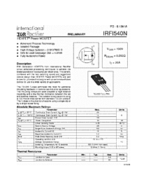 DataSheet IRFI540N pdf