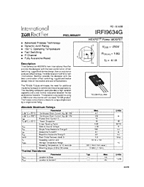 DataSheet IRFI9634G pdf