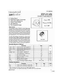 DataSheet IRFL014N pdf