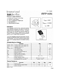 DataSheet IRFP140N pdf
