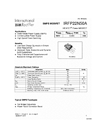 DataSheet IRFP22N50A pdf