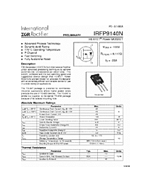 DataSheet IRFP9140N pdf