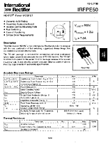 DataSheet IRFPE50 pdf