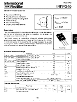 DataSheet IRFPG40 pdf