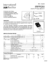 DataSheet IRFPG50 pdf