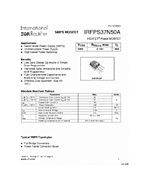 DataSheet IRFPS37N50A pdf