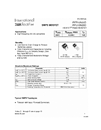 DataSheet IRFR13N20D pdf