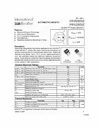 DataSheet IRFR2905Z pdf