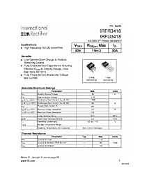 DataSheet IRFR3418 pdf