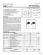 DataSheet IRFZ34NS pdf