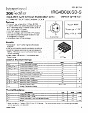 DataSheet IRG4BC20SD-S pdf