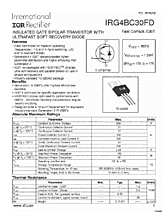 DataSheet IRG4BC30FD pdf