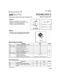 DataSheet IRG4BC30S-S pdf