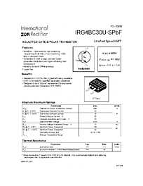 DataSheet IRG4BC30U-SPBF pdf