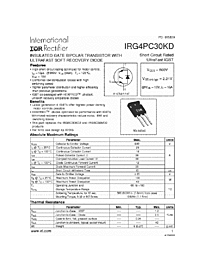 DataSheet IRG4PC30KD pdf