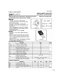 DataSheet IRG4PC40UD pdf