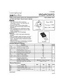 DataSheet IRG4PC50FD pdf