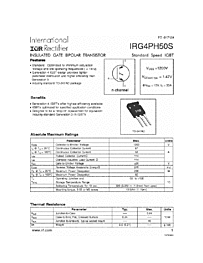 DataSheet IRG4PH50S pdf