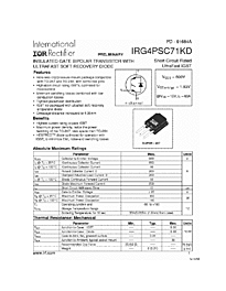 DataSheet IRG4PSC71KD pdf