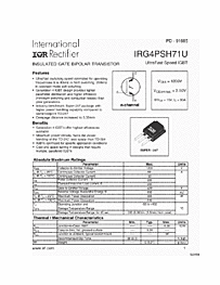 DataSheet IRG4PSH71U pdf