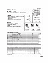 DataSheet IRGB8B60K pdf