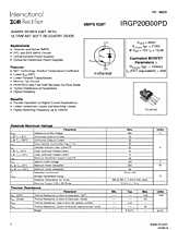 DataSheet IRGP20B60PD pdf