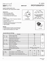 DataSheet IRGP50B60PD1 pdf