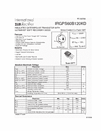 DataSheet IRGPS60B120KD pdf