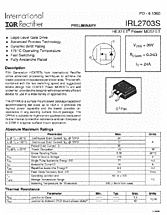 DataSheet IRL2703S pdf