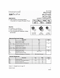 DataSheet IRL3714Z pdf