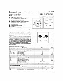 DataSheet IRL520NL pdf