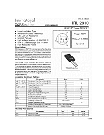 DataSheet IRLI2910 pdf