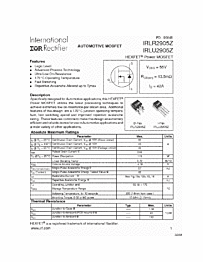 DataSheet IRLR2905Z pdf