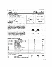 DataSheet IRLZ44NS pdf