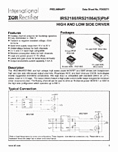 DataSheet IRS2186 pdf