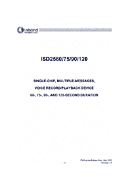 DataSheet ISD25120 pdf