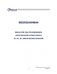 DataSheet ISD2532 pdf