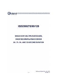 DataSheet ISD2590 pdf