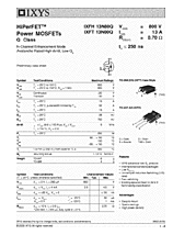 DataSheet IXFH13N80Q pdf