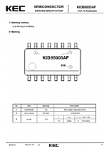 DataSheet KID65003AF pdf